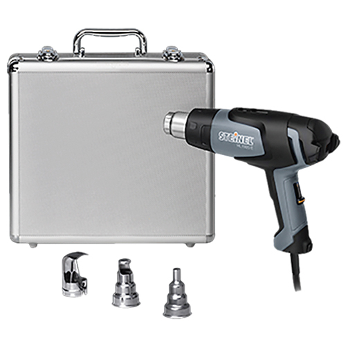 CLASSIC KIT/Includes: HL1920E heat gun, 14 mm reflector nozzle, 39 mm reflector nozzle, 9 mm reduction nozzle, catalog and silver case.