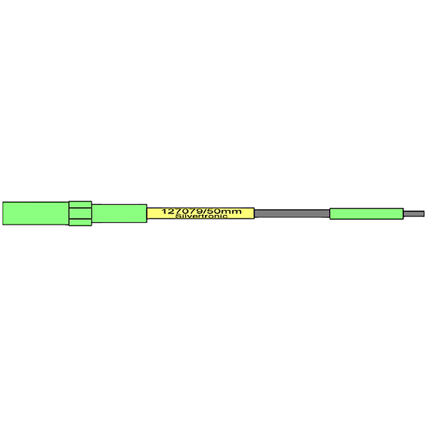 4 mm Avionic Test Lead | Socket Size 22, 300 mm Length, Green