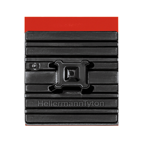 Flexible Cable Tie Mounting Base | 1.1" x 1.1", 0.21" Tie Width, Black, 100 pack