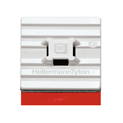 Flexible Cable Tie Mounting Base | 1.1" x 1.1", 0.21" Tie Width, White, 100 pack