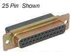 50 PIN/FEMALE D CONN/CRIMP