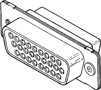 50-Pin D-Sub Connector | Male, 3-Row, RoHS