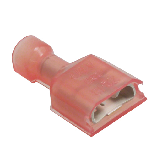 Ultra-Fast 250 Nylon Fully Insulated Receptacle | Red, 22-18AWG