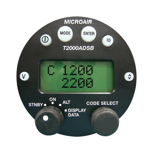 T2000 ADS-B Out Transponder Combo | Includes Harness, Coax & AV-22, GPS Dash Antenna