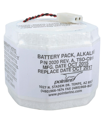 2 YR ALKALINE ELT BATTERY PACK