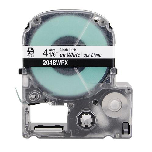 LABELWORKS PX Labeling Tape Cartridge | Black on White, 1/6in x 30ft