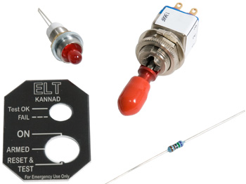 REMOTE CONTROL PANEL/RC150 kit. For use with KANNAD ELT's.