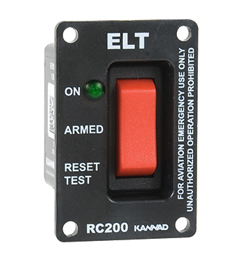 REMOTE CONTROL SWITCH KIT/RC200 NVG. For use with KANNAD ELT's.
