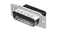 D SUB CONNECTOR/Male, 9 position, 2 row, crimp. ROHS compliant