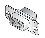 D SUB CONNECTOR/Female, 15 pin, crimp, 2 row