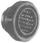 CIRCULAR CONNECTOR/Male, 28 position, free hanging mount, straight angle, threaded