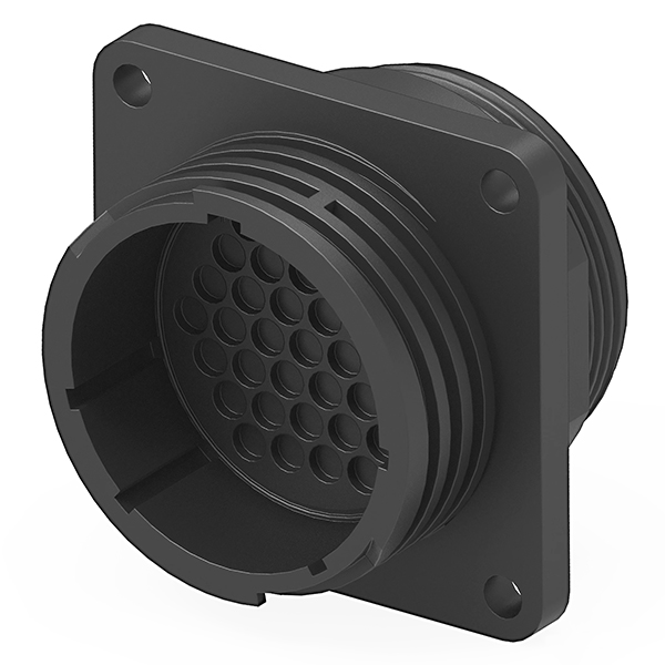Series 1 CPC Connector Receptacle | Size 23 Shell, 37-Position, Panel Mounted, Thermoplastic