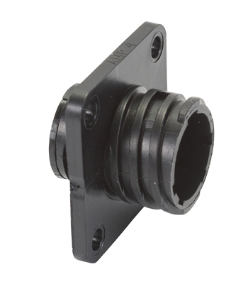 CIRCULAR CONNECTOR/9 position, male, shell size 11, panel mount, UL 94 V-0 flammability rating, thermoplastic material, threaded, straight angle, flange with mounting holes, 5/8-24 thread size. CPC series 2.