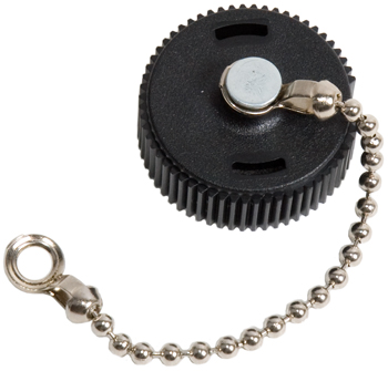 SEALING CAP/Shell size 11, UL 94 V-0 flammability rating, thermoplastic housing material, metal bead chain. CPC accessories.