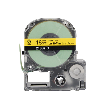 LABELWORKS PX Labeling Tape Cartridge | Black on Yellow, 3/4in x 30ft