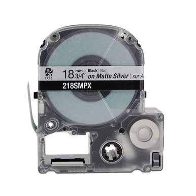 LABELWORKS PX Labeling Tape Cartridge | Black on Silver, 3/4in x 30ft