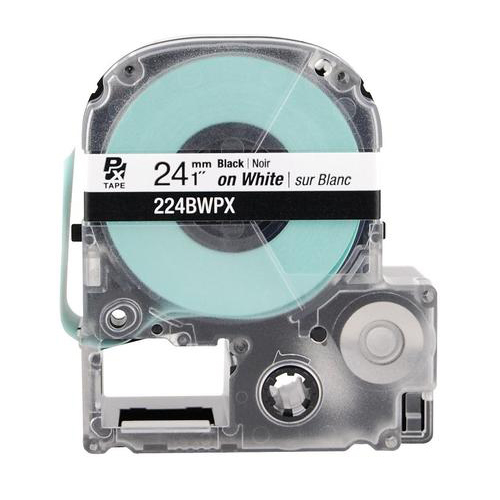 LABELWORKS PX Labeling Tape Cartridge | Black on White, 1in x 30ft