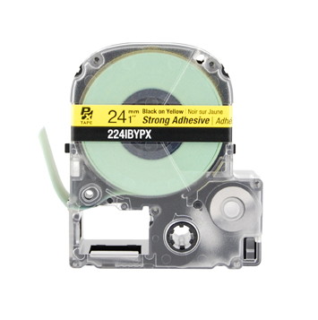 LABELWORKS PX Labeling Tape Cartridge | Black on Yellow, 1in x 30ft