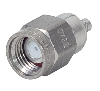 SMA CONNECTOR/Male, plug, crimp, 50 Ohms, straight, stainless steel. For use with RG-174, RG-188, RG-188A, RG-316. 