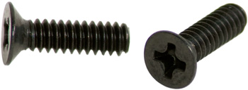 PHILLIPS FLAT HEAD SCREW/Black brass, 6-32, 5/16