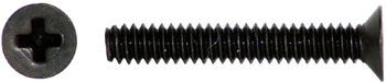 PHILLIPS FLAT HEAD SCREW/Black brass, 4-40, 3/4