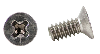 PHILLIPS FLAT HEAD SCREW/Stainless steel, 6-32, 5/16