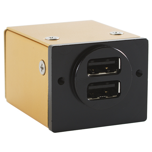 smartPower 250 USB Charging Port | Round Faceplate, Dual USB Ports