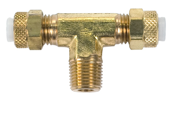 MALE BRANCH TEE/BRASS/1/4