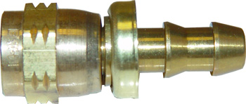 BRASS FITTING/#4 AN/For use on Barfield Pitot and Static Test Hoses