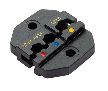 DIE SET/For CRIMPMASTER Crimp Tool Frame 30-506, 10-22 AWG. Insulated terminals. Interchangeable Dies, color coded nests.