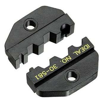 DIE SET/Combo RG-58, RG59/62, BNC/TNC, for CRIMPMASTER Crimp Tool Frame 30-506. Interchangeable dies. Hex hole sizes: .255 in., .213 in. and .068 in.