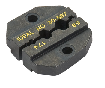 DIE SET/For RG-58, RG-174, RG8218 for CRIMPMASTER Crimp Tool Frame 30-506. Hex hole sizes: .213 in., .178 in., .068 in. Interchangeable dies. 