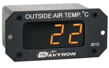 M301 Digital Outside Air Temperature Gauge | Celsius, Orange LED, Remote Probe