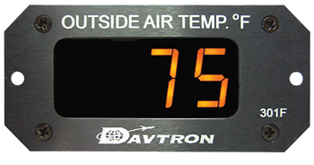 M301 Digital Outside Air Temperature Gauge | Fahrenheit, Orange LED, Remote Probe