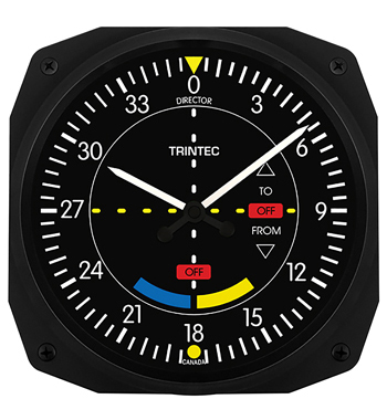 WALL CLOCK/Classic VOR aviator style, 10
