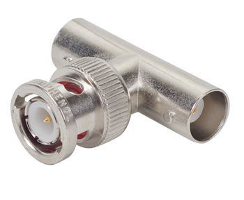 BNC TEE/BNC female to male to female adapter