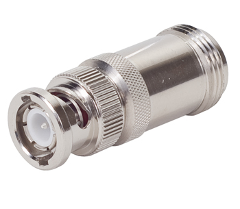 ADAPTER/N BNC male to female jack, 50 ohm