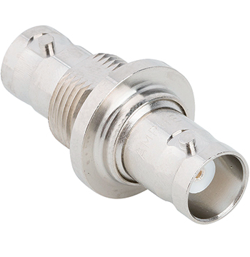 RF ADAPTER/BNC jack to BNC jack, Pressurized, Bulkhead, 50 ohm