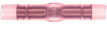 PIDG Butt Splice Connector | 22-16AWG, Red Translucent