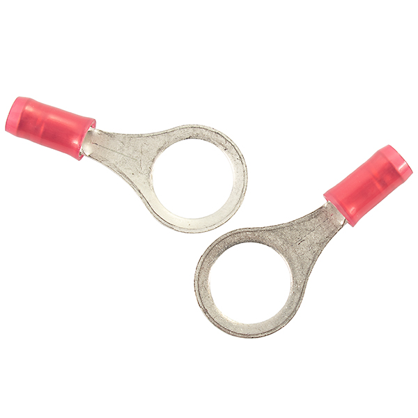 PIDG 9.53 mm Nylon Ring Terminal | 22 – 16 AWG, Red