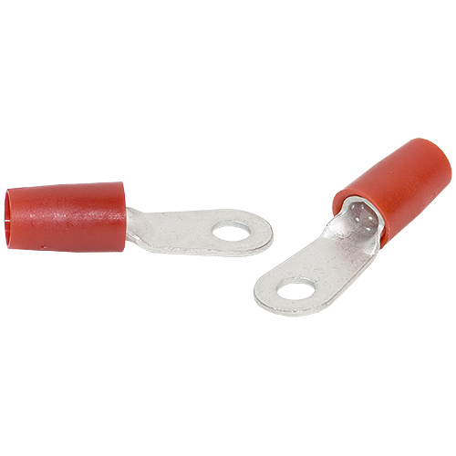 324 Series Ring Terminal / #10 stud / Red Insulator