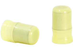 END SPLICE/Female, insulated, yellow, tin plating, copper material, nylon insulation, straight angle, sire mount, 13.08 mm in length. For use with 12-10 gauge wire.