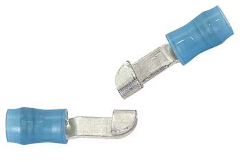 KNIFE SPLICE/Insulated, blue, copper material, nylon insulation, 300 VAC. PIDG series. For use with 16-14 gauge wire.