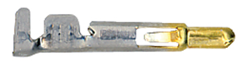 CONTACT/Male (pin), crimp, phosphor bronze material, gold plating. Mate-N-Lok series. For use with 20-14 gauge wire.