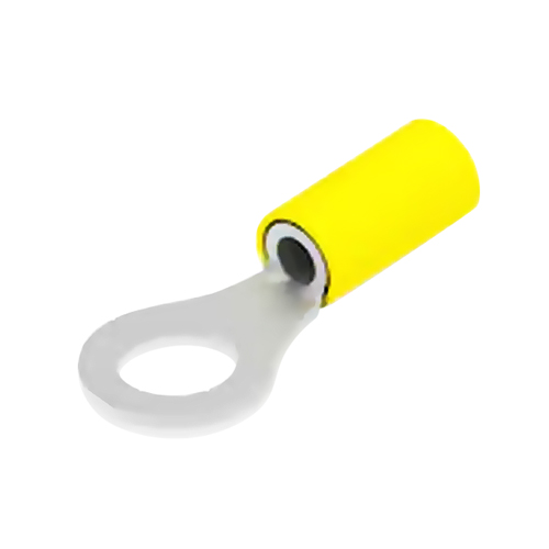 PIDG 7.94 mm Nylon Ring Terminal | 10 AWG, Yellow