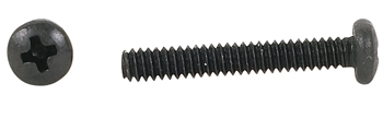 PHILLIPS PAN HEAD SCREW/Black brass, 6-32, 3/4
