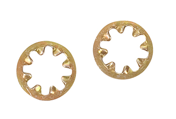 LOCKWASHER/Internal star, Steel, Cadmium plated, #10
