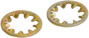 LOCKWASHER/Internal star, Steel, Cadmium plated, 1/4