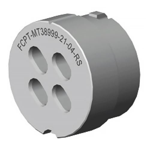 FiberChek Sidewinder Inspection Plug | Size 21,  4 MT Cavity Receptacle-Sockets| For MT38999 Guides