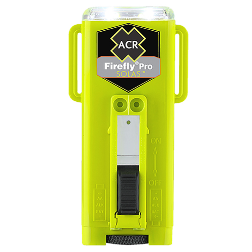 FIREFLY PRO SOLAS/Emergency distress strobe light. Waterproof, manual on/off switch, strobe visibility over 3 miles. USCG/SOLAS approved